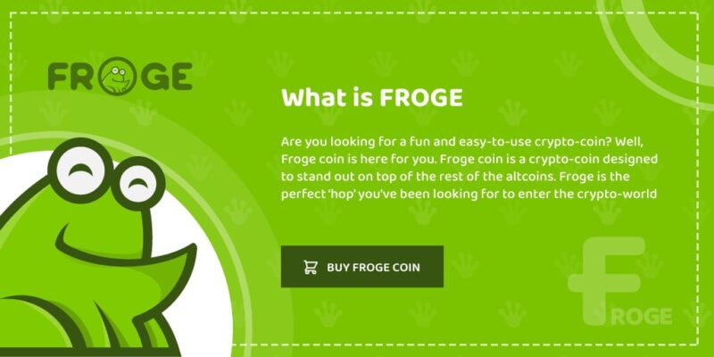 FROGE Coin Is Now Live - Get It While It’s Fresh