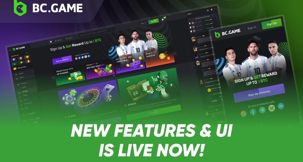 BC.GAME Launches its Redesigned Website with New Features