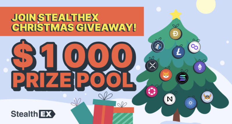 Swap on StealthEX and Win a Special Christmas Giveaway!